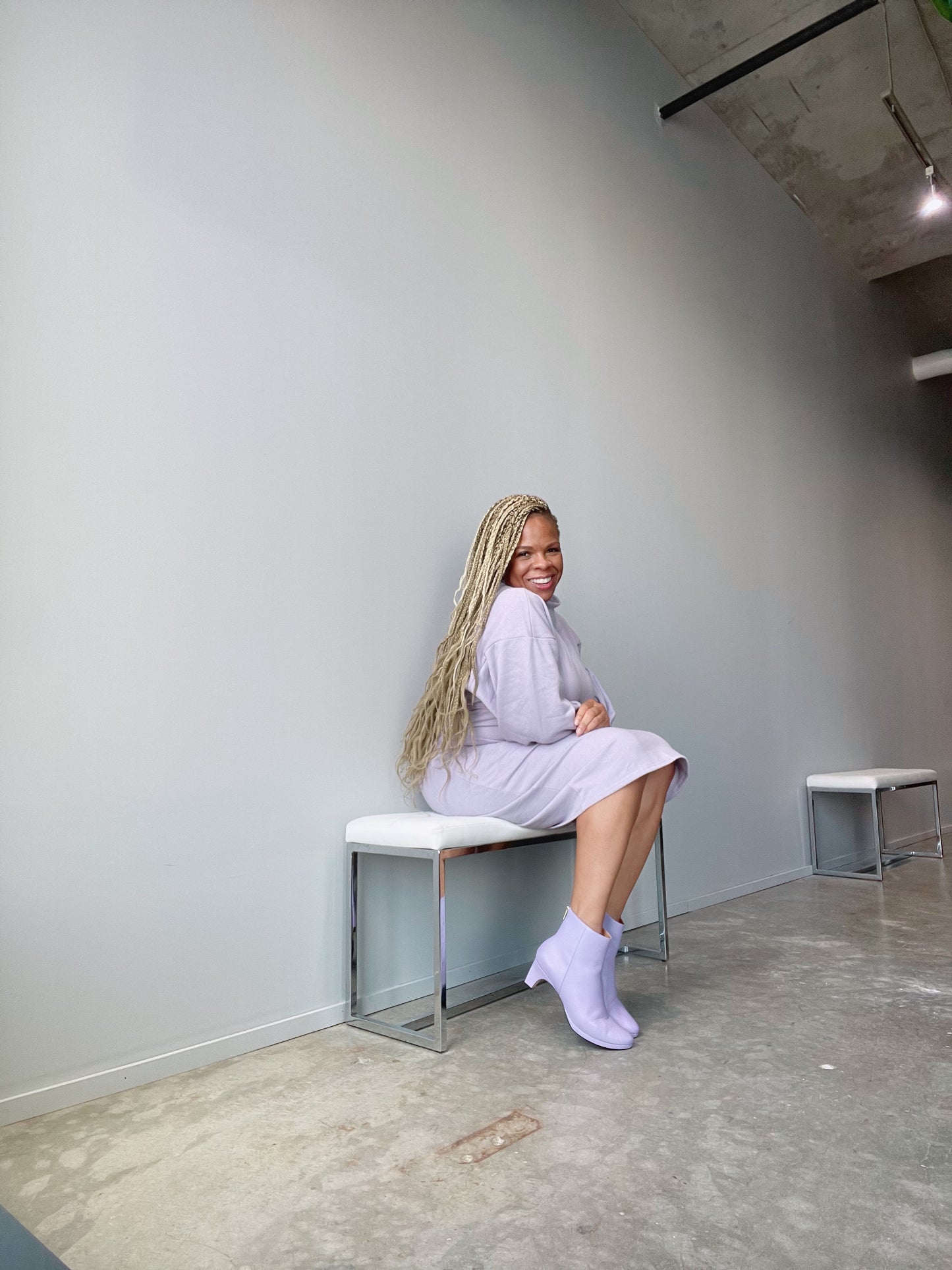 dr LIZA bootie - LAVENDER